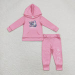 GLP1170 The EARS TOUR Singer Star Pink Hoodie Girls Set