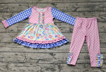 GLP1196 Flower Pink Ruffles Girls Set