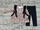 GLP1238 Leopard Black Girls Set