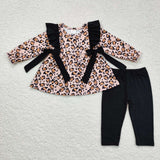 GLP1238 Leopard Black Girls Set