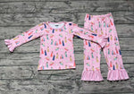 GLP1278 Jesus Prayer Blue Girls Pajamas Set