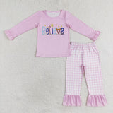 GLP1300 Believe Pink Girls Set