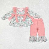 GLP1309 Boots Flower Pink Girls Set