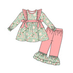 GLP1309 Boots Flower Pink Girls Set