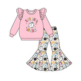 GLP1369 Spooky Babe Ghost Flower Pink Girls Set