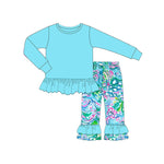 GLP1458 Flower Garden Flower Sky Blue Girls Set