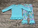 GLP1458 Flower Garden Flower Sky Blue Girls Set