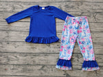 GLP1459 Flower Garden Flower Blue Girls Set