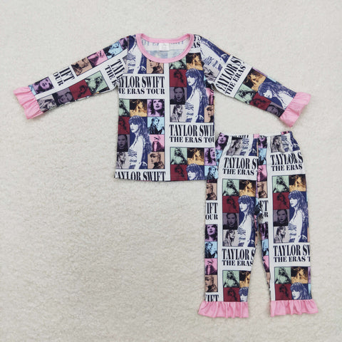 GLP1516 Bamboo Fashion Singer Star Girls Pajamas Set