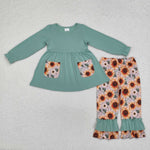 GLP1612 Green Sunflower Girls Set