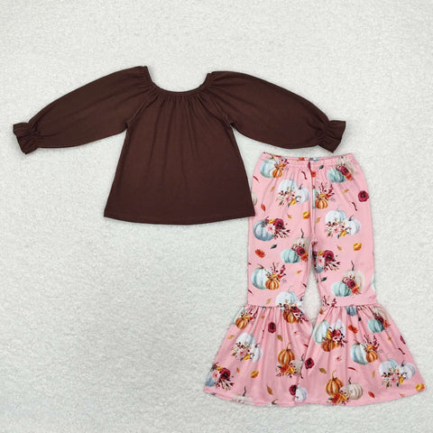 GLP1652 Pumpkin Brown Girls Set