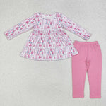 GLP1814 Christmas Trees Pink Girls Set