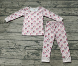 Preorder GLP1833 Christmas Santa Dots Girls Pajamas Set