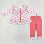 GLP1958 Coquette Bows Pink Girls Set