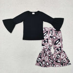 GLP1970 Leopard Black Girls Set