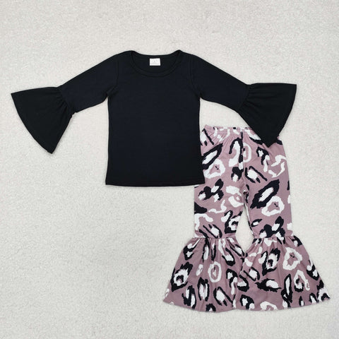 GLP1970 Leopard Black Girls Set