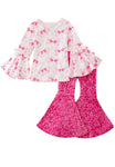 Preorder GLP1991 Cute Bows Pink Sequin Girl's Set