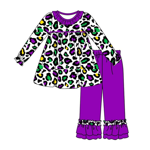 Preorder Notice GLP2111 Mardi Gras Leopard Girls Set