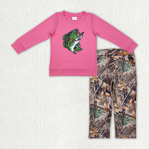 GLP2213 Fishing Vinyl Camo Girls Set