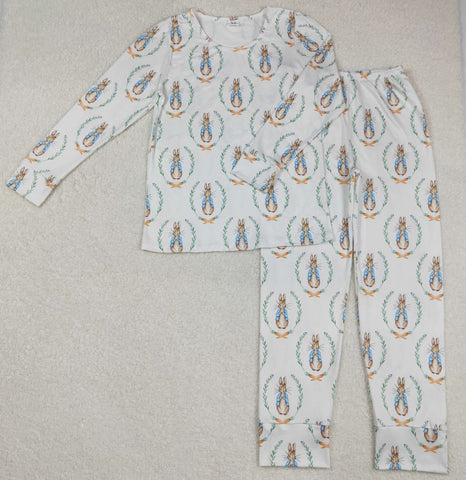 GLP2219 Easter Cartoon Rabbit Adult Women Pajamas Set