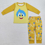 GLP2240 Cartoon Mood I Feel Girls Pajamas Set