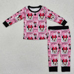 GLP2280 Valentine's Day Cartoon Mouse Girls Pajamas Set