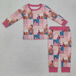 GLP2281 Running Of Fruit Snacks Pink Girls Pajamas Set