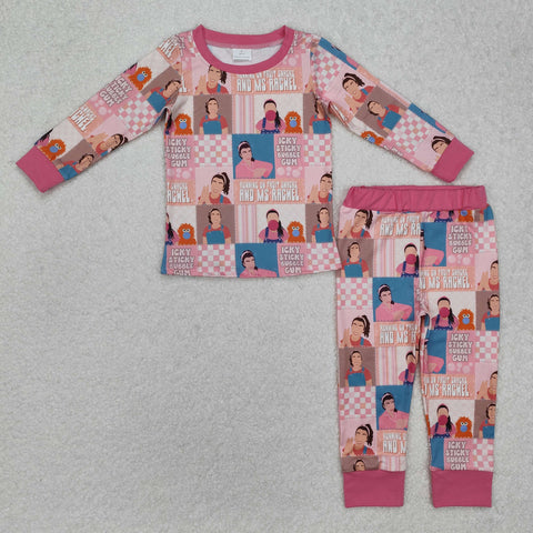 GLP2281 Running Of Fruit Snacks Pink Girls Pajamas Set