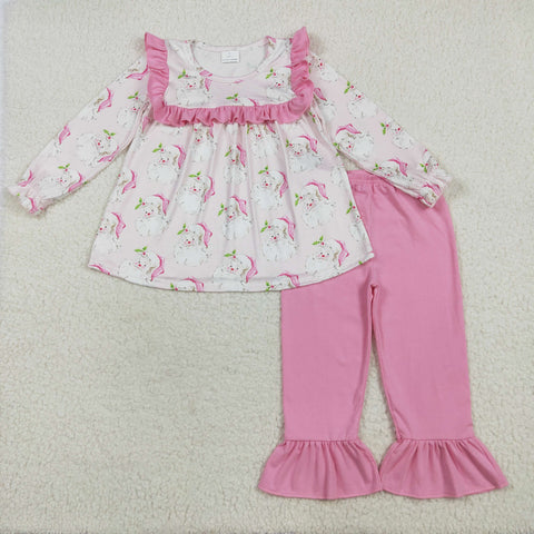 GLP2345 Christmas Santa Pink Girls Set