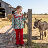 GLP2355 Christmas Western Bows Cactus Girls Set