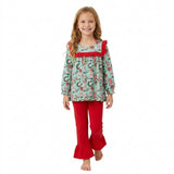 GLP2355 Christmas Western Bows Cactus Girls Set