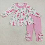 GLP2367 Western Cowgirls Cactus Boots Girls Set