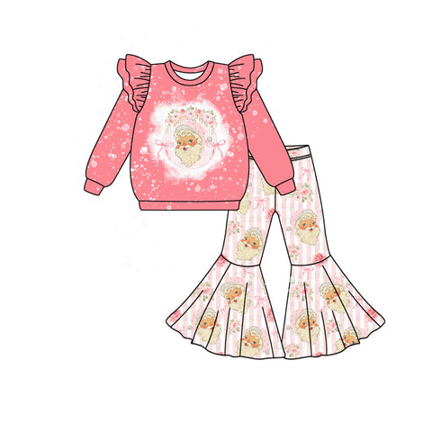 Preorder 06.10 GLP2380 Christmas Santa Bows Girls Set