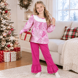 GLP2502 Christmas Trees Cake Pie Pink Girls Set