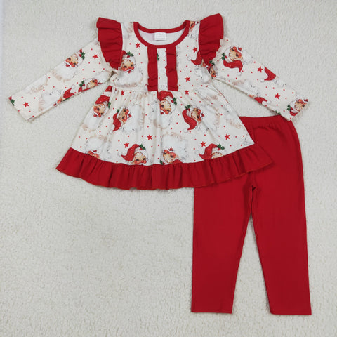 GLP2558 Christmas Santa Star Red Girls Set