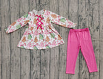 Preorder Samples GLP2629 Christmas Trees Pie Bows Girls Set 3-6M to 7-8T