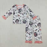 GLP2711 Happy New Year Pink Girls Pajamas Set (12-18M to 7-8T)