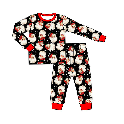 Preorder 09.26 GLP2753 Christmas Santa Red Girls Pajamas Set