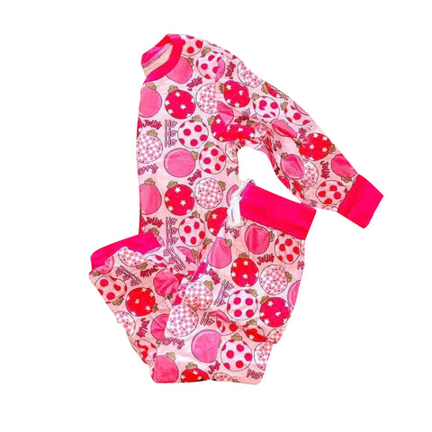 Preorder 09.26 GLP2755 Christmas Jelly HOHOHO Pink Girls Pajamas Set