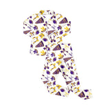 Preorder Samples GLP2762 Go Team Go Fight Win Football Bows Purple Yoga Girls Set