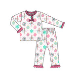Preorder MOQ 5 Pcs GLP2770 baby girls Christmas solider pajamas