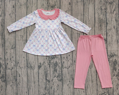 Preorder Samples GLP2774 baby girls bow pink Girl's Set