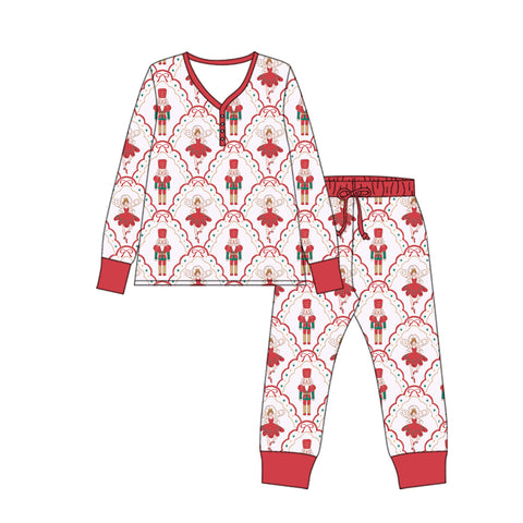 Preorder 09.24 GLP2816 Christmas Ballet Soldier Red Adult Women Pajamas Set