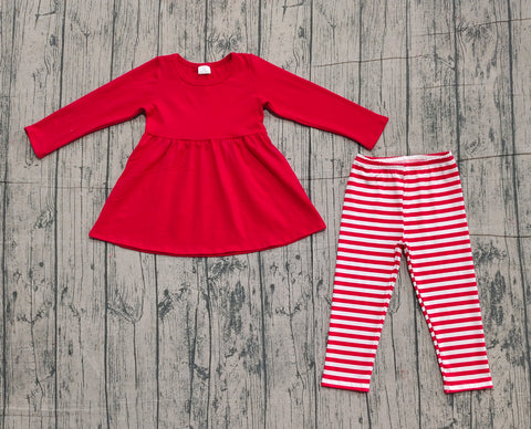 Preorder Samples GLP2864 Red Stripe Girls Set