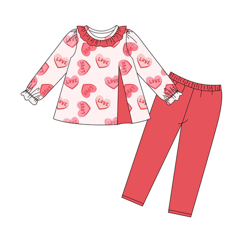 Preorder 10.10 MOQ 5 pcs GLP2904 Valentine's Day Love Girls Set