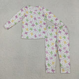 Mardi Gras Bows Kids Matching Clothing