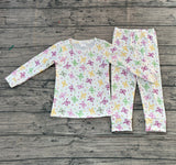Preorder Samples GLP2920 Mardi Gras Bows Girls Pajamas Set
