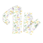 Preorder 10.16 MOQ 5 pcs GLP2921 Mardi Gras Bows Girls Pajamas Set