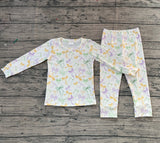 Preorder Samples GLP2921 Mardi Gras Bows Girls Pajamas Set