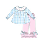 Preorder 10.17 MOQ 5 pcs GLP2925 Ballet Girl Pink Sky Blue Girls Set